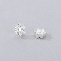 wholesale S925 Sterling Silver Floral Petal Fresh and Cute DIY Bracelet Stringing Material Pendant Accessories Wholesale-0-1