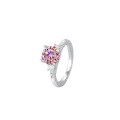 wholesale S925 Sterling Silver Simple and Fashion 2 Carat Genuine Moissanite Sparkle Ring Women's Engagement Wedding Band Wholesale-0-11
