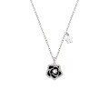 wholesale S925 Sterling Silver Maker's Necklace for Women, Small and Niche High-end Accessories, Minimalist Morning Dew Camellia, Premium Sense Cross Chain-0-4