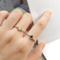 wholesale S925 Sterling Silver Japanese-style 24 Winter Exquisite Sweet Versatile Natural Australian Opal Ring-0-0