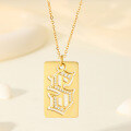 wholesale Metal: S925 Silver Gold-Plated Trendy Letter S Necklace Pendant Choker Chain Ready to Ship Wholesale Jewelry for Independent Websites-0-2