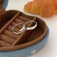 wholesale S925 sterling silver irregular double-ring women's fashion cross finger ring, unique and stylish, Japanese and Korean new collection-Sterling silver