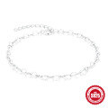 wholesale 925 Sterling Silver New Heart Chain DIY Bracelet, Small Korean Design, Popular Shiny Silver Jewelry-0-0