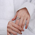 wholesale S925 sterling silver irregular hollow embossed foil paper open ring, European and American luxury style finger ring-0-3