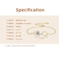 S925 Sterling Silver Four-Leaf Clover Moissanite Bracelet for Women-0-39