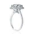 wholesale S925 Sterling Silver 4-Carat Radiant Cut Moissanite Ring Silver Jewelry for Women Men's Accessories Mosanite-0-3