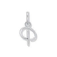 wholesale 925 Sterling Silver Irregular English Letter Pendant Ins Necklace For Women-P-Single Pendant/White Gold