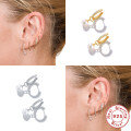 wholesale S925 Sterling Silver Rhinestone Pearl Ear Cuff Earring, Korean INS Style-0-3