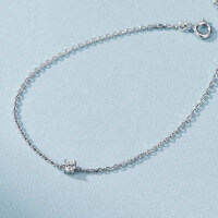 Sterling Silver Moissanite Four-Prong Ins Style Luxury Fashion Bracelet, Fine Craftsmanship, Factory Direct, Dropshipping.-1-carat [Zircon Eight Hearts and Eight Arrows]  925 Silver