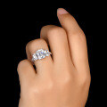 S925 Sterling Silver Fashion Commute Zirconia Princess Style Ring Wholesale-0-0