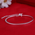 wholesale S990 Silver Electroplated Source Factory New Korean Fashion Minimalist Ladies Bracelet Jewelry Wholesale-0-2