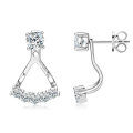 S925 Sterling Silver Minimalist Dual-Wear Ear Studs, Ins Style-0-0
