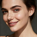 Sterling Silver 05ct Exquisite Olive Leaf Moissanite Stud Earrings for Women-0-1