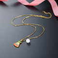 wholesale S925 Sterling Silver Women's Christmas Tree Necklace with Fashionable Creative Star Skirt Pendant Light Luxury Collarbone Chain-0-3