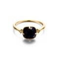 wholesale 925 Silver Minimalist and Stylish Black Onyx Set, Japanese-style Ring Jewelry Vintage Gemstone Ring Accessories Wholesale-0-4