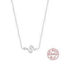 wholesale S925 Sterling Silver Ins-style minimalist-Platinum 925 silver