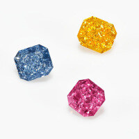 wholesale Metal material in the front, fancy color lab-grown diamond melee 05/1/2/3/5 carat yellow-blue lab created diamonds-Colored cultured diamond deposit &gt; free IGI certificate