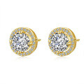S925 Sterling Silver Moissanite Stud Earrings, Luxury Classic Design, Cross-Border Wholesale-0-3