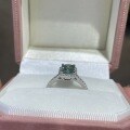 S925 Silver Gold-Plated 2ct Radiant Moissanite Ring-0-2