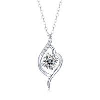 wholesale 925 Sterling Silver Pendant, Factory Direct Valentine's Day Gift for Her, Unique Necklace Love at First Sight-50 minutes 45cm