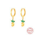 wholesale S925 Sterling Silver Mini Tropical Fruit Earrings, a best-selling creative minimalist design-0-7