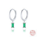 wholesale S925 Sterling Silver French Baguette Earrings with Zirconia,。-0-13