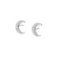 wholesale S925 Sterling Silver Star, Cloud, and Moon Combination Set Earrings, Small and Exquisite Minimalist Jewelry-0-4