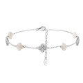 wholesale S925 Hypoallergenic Metal Four-Leaf Clover Design Ankle Bracelet Foot Chain Foot Jewelry, Factory Direct from Yun Qian Yan Xuan-0-6