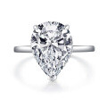S925 Silver Clearance Pigeon Egg CZ Drop Fashion Ring with Free Shipping-0-3
