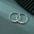 wholesale S990 Sterling Silver Korean Minimalist Baby Newborn Bracelet, Full Moon Gift Infant Silver Jewelry-0-0