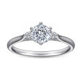 wholesale 925 Sterling Silver Amazon Best-Seller Creative Hot-Selling Foreign Trade Jewelry Index Finger Ring for Women, Diamond-Inlaid Fashion Wedding Ring-0-1