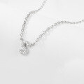 wholesale 925 Sterling Silver 26 Letter Necklace Light Luxury High-End Sense Pendant Necklace with Diamond-Encrusted Letters for Women Cross-Border E-Commerce Jewelry-0-25