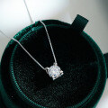 Sterling Silver Moissanite Bull Pendant Necklace for Women, Drop Shipping-0-0