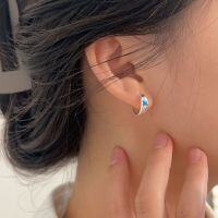 wholesale S925 Sterling Silver Resin Butterfly Earrings for Women, Small and Minimalist Ear Clips, Japanese and Korean Style New-Sterling silver