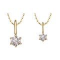 wholesale 18K Gold Custom-Made Micro-Pave Diamond Single Pendant Necklace Women's Small Fashion Collarbone Chain-0-4