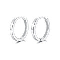 wholesale 925 Sterling Silver Earrings Minimalist Hoop Light Surface Luxury High-end Sense Unisex Earrings for Women and Men-0-18