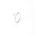 wholesale S925 Sterling Silver Natural Freshwater Pearl Ring Ins Style Simple Korean Minimalist Luxury Women's Finger Ring Index Finger Ring-0-5