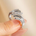 Metal Material Fashion 2025 New Small-Design Versatile Commuter Diamond Ring-0-0