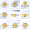 wholesale 18K gold natural yellow diamond loose stone custom 1-carat fancy color diamond earrings fancy intense yellow diamond ring necklace loose diamond-0-3