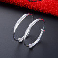 wholesale 9999 pure silver baby full moon bracelet pair, fashionable Korean-style children's accessories for wholesale-0-3