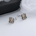 wholesale S925 Sterling Silver Minimalist Square Colored Zircon Stud Earrings, Luxurious Versatile Elegant Design Earrings-0-7