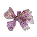 wholesale 925 silver gold-plated, high-carbon diamond, Cindy Chao pink sapphire bow high-end jewelry women's brooch-0-0