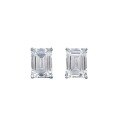 wholesale S925 Sterling Silver New High-Carbon Diamond Earrings Cut Simulated Square Zirconia Stud Earrings Simple Women's Live Broadcast Best-Seller-0-4