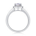 wholesale 925 Silver Light Luxury Women's Ring, Niche Design, Cross-Border Bestseller, Moissanite Ring, Colorfast-0-4