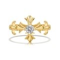 wholesale 925 Sterling Silver Cross-shaped Design Women's Ring for Index Finger-0-5