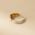 wholesale 999 Silver Fresh and Sweet Ins Style Niche Design Exquisite Gold-Plated Resin Lotus Ring R02746-0-4