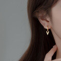 wholesale S925 Sterling Silver New Korean Style Short V-Shaped Stud Earrings M00725-0-2