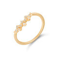 wholesale 925 Silver Diamond Ring for Women, Dainty and Fashionable Rose Zirconia Gold Ring-0-3