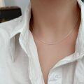 wholesale S925 Sterling Silver Round Snake Chain Necklace for Women, New Arrival Minimalist Luxury High-End Choker-0-2