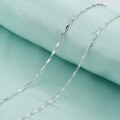 wholesale S925 Silver Source Factory New Small Fresh Fashion Accessory Necklace, Korean Style 10 Half The Sky Chain-0-3